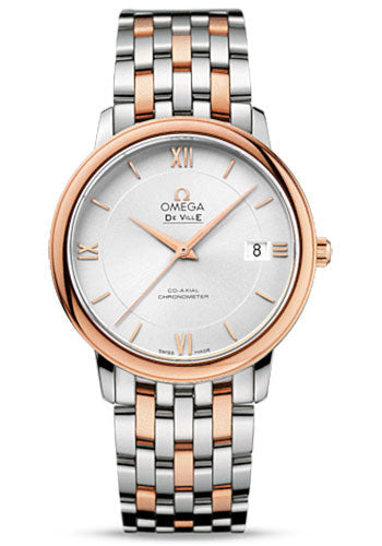 omega-de-ville-prestige-co-axial-watch-36-8-mm-steel-and-red-gold-case-silver-dial-two-tone-red-gold-steel-bracelet-424-20-37-20-02-002