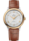 omega-de-ville-prestige-co-axial-watch-32-7-mm-steel-and-yellow-gold-case-white-silvery-dial-light-brown-leather-strap-424-23-33-20-52-001