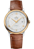 omega-de-ville-prestige-co-axial-watch-39-5-mm-steel-and-yellow-gold-case-white-silvery-dial-light-brown-leather-strap-424-23-40-20-02-001