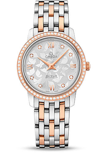 omega-de-ville-prestige-quartz-watch-27-4-mm-steel-and-red-gold-case-diamond-set-red-gold-bezel-silver-diamond-dial-424-25-27-60-52-001