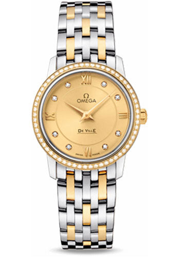omega-de-ville-prestige-quartz-watch-27-4-mm-steel-and-yellow-gold-case-diamond-bezel-champagne-diamond-dial-424-25-27-60-58-001