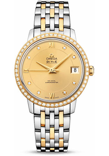 omega-de-ville-prestige-co-axial-watch-32-7-mm-steel-and-yellow-gold-case-diamond-bezel-champagne-diamond-dial-424-25-33-20-58-001