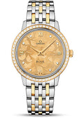 omega-de-ville-prestige-quartz-watch-32-7-mm-steel-case-diamond-set-yellow-gold-bezel-champagne-diamond-dial-steel-and-yellow-gold-bracelet-424-25-33-60-58-001