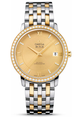 omega-de-ville-prestige-co-axial-watch-36-8-mm-steel-and-yellow-gold-case-diamond-bezel-champagne-diamond-dial-424-25-37-20-58-001
