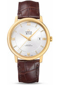 omega-de-ville-prestige-co-axial-watch-39-5-mm-yellow-gold-case-silver-diamond-dial-brown-leather-strap-424-53-40-20-52-001