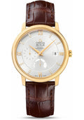 omega-de-ville-prestige-power-reserver-co-axial-watch-39-5-mm-yellow-gold-case-silver-diamond-dial-brown-leather-strap-424-53-40-21-52-001