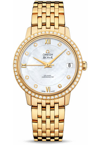 omega-de-ville-prestige-co-axial-watch-32-7-mm-yellow-gold-case-diamond-bezel-mother-of-pearl-diamond-dial-424-55-33-20-55-001