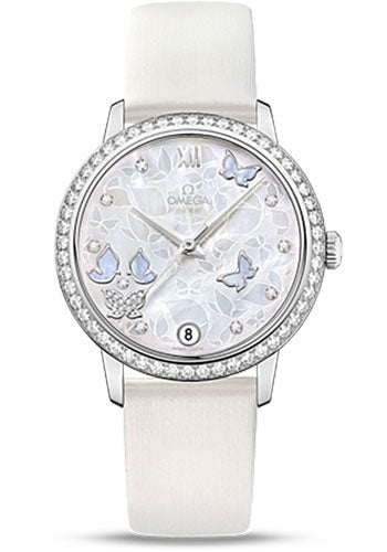omega-de-ville-prestige-co-axial-watch-36-8-mm-white-gold-case-diamond-bezel-mother-of-pearl-diamond-dial-white-leather-strap-424-57-33-20-55-001