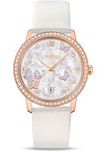 omega-de-ville-prestige-co-axial-watch-36-8-mm-red-gold-case-diamond-bezel-mother-of-pearl-diamond-dial-white-leather-strap-424-57-37-20-55-003