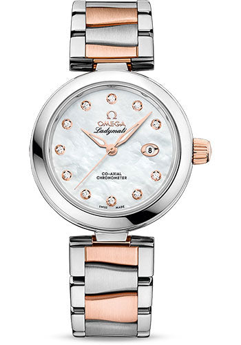 omega-de-ville-ladymatic-omega-co-axial-watch-34-mm-steel-case-white-diamond-dial-steel-and-sedna-gold-bracelet-425-20-34-20-55-004