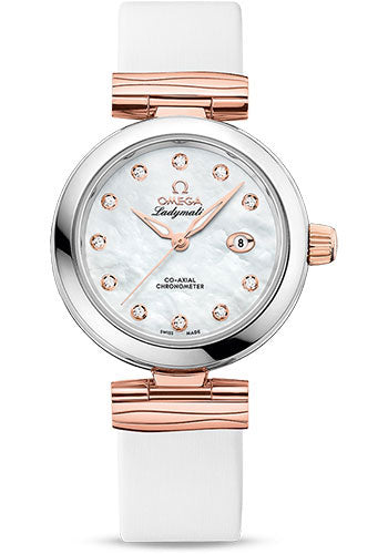 omega-de-ville-ladymatic-omega-co-axial-watch-34-mm-steel-sedna-gold-case-white-diamond-dial-white-leather-strap-425-22-34-20-55-004