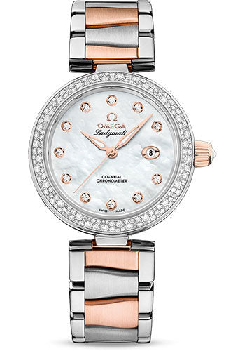 omega-de-ville-ladymatic-omega-co-axial-watch-34-mm-steel-sedna-gold-case-white-diamond-dial-sedna-gold-bracelet-425-25-34-20-55-004