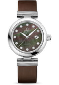omega-de-ville-ladymatic-omega-co-axial-watch-34-mm-steel-case-black-diamond-dial-brown-leather-strap-425-32-34-20-57-004