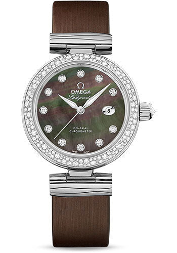 omega-de-ville-ladymatic-omega-co-axial-watch-34-mm-steel-case-diamond-bezel-black-diamond-dial-grey-leather-strap-425-37-34-20-57-004