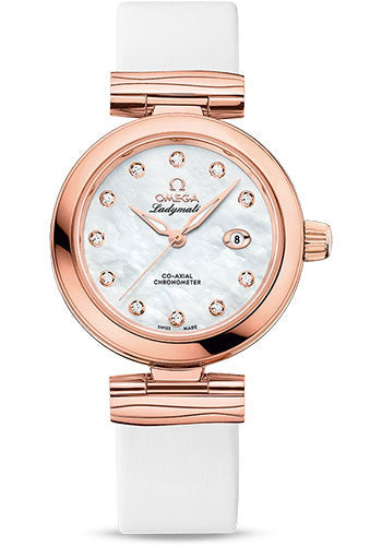 omega-de-ville-ladymatic-omega-co-axial-watch-34-mm-sedna-gold-case-white-diamond-dial-white-leather-strap-425-62-34-20-55-004