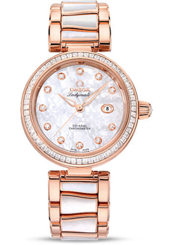 omega-de-ville-ladymatic-omega-co-axial-watch-34-mm-sedna-red-gold-case-diamond-bezel-mother-of-pearl-diamond-dial-sedna-gold-bracelet-425-65-34-20-55-007