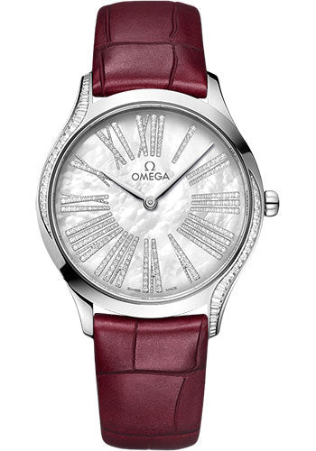 omega-de-ville-tresor-quartz-36-mm-canopus-gold-case-white-pearled-mother-of-pearl-dial-red-garnet-leather-strap-428-58-36-60-55-001