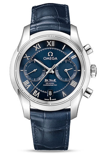 omega-de-ville-co-axial-chronograph-watch-42-mm-steel-case-blue-dial-blue-leather-strap-431-13-42-51-03-001