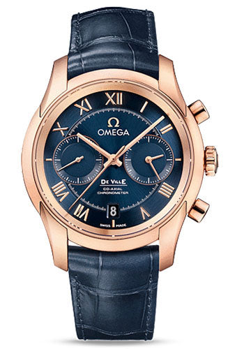 omega-de-ville-co-axial-chronograph-watch-42-mm-red-gold-case-blue-dial-blue-leather-strap-431-53-42-51-03-001