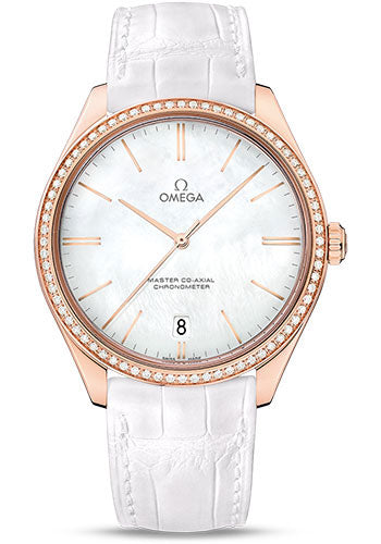 omega-de-ville-tresor-omega-master-co-axial-watch-40-mm-sedna-gold-case-diamond-bezel-white-dial-white-leather-strap-432-58-40-21-05-001
