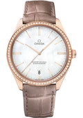 omega-de-ville-tresor-master-co-axial-watch-40-mm-sedna-gold-case-diamond-set-bezel-domed-mother-of-pearl-dial-brown-leather-strap-432-58-40-21-05-003