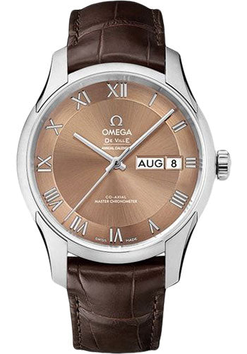 omega-de-ville-hour-vision-co-axial-master-chronometer-annual-calendar-watch-41-mm-steel-case-two-zone-bronze-dial-brown-leather-strap-433-13-41-22-10-001