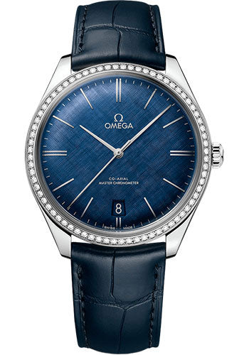 omega-de-ville-tresor-omega-co-axial-master-chronometer-40-mm-steel-case-diamond-bezel-blue-patterned-dial-blue-leather-strap-435-18-40-21-03-001