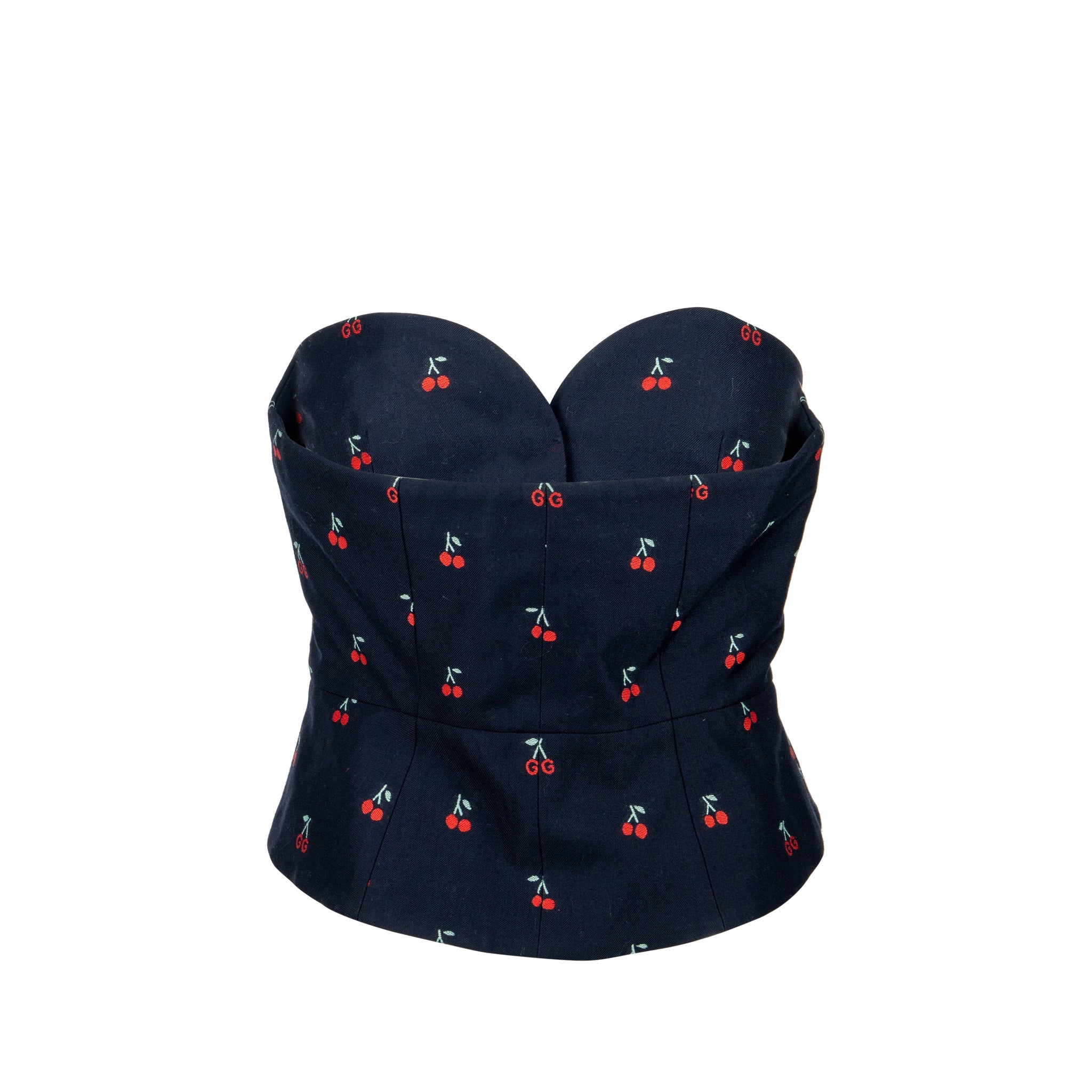 gucci-size-40-cherry-print-tube-top-cotton-wool-navy