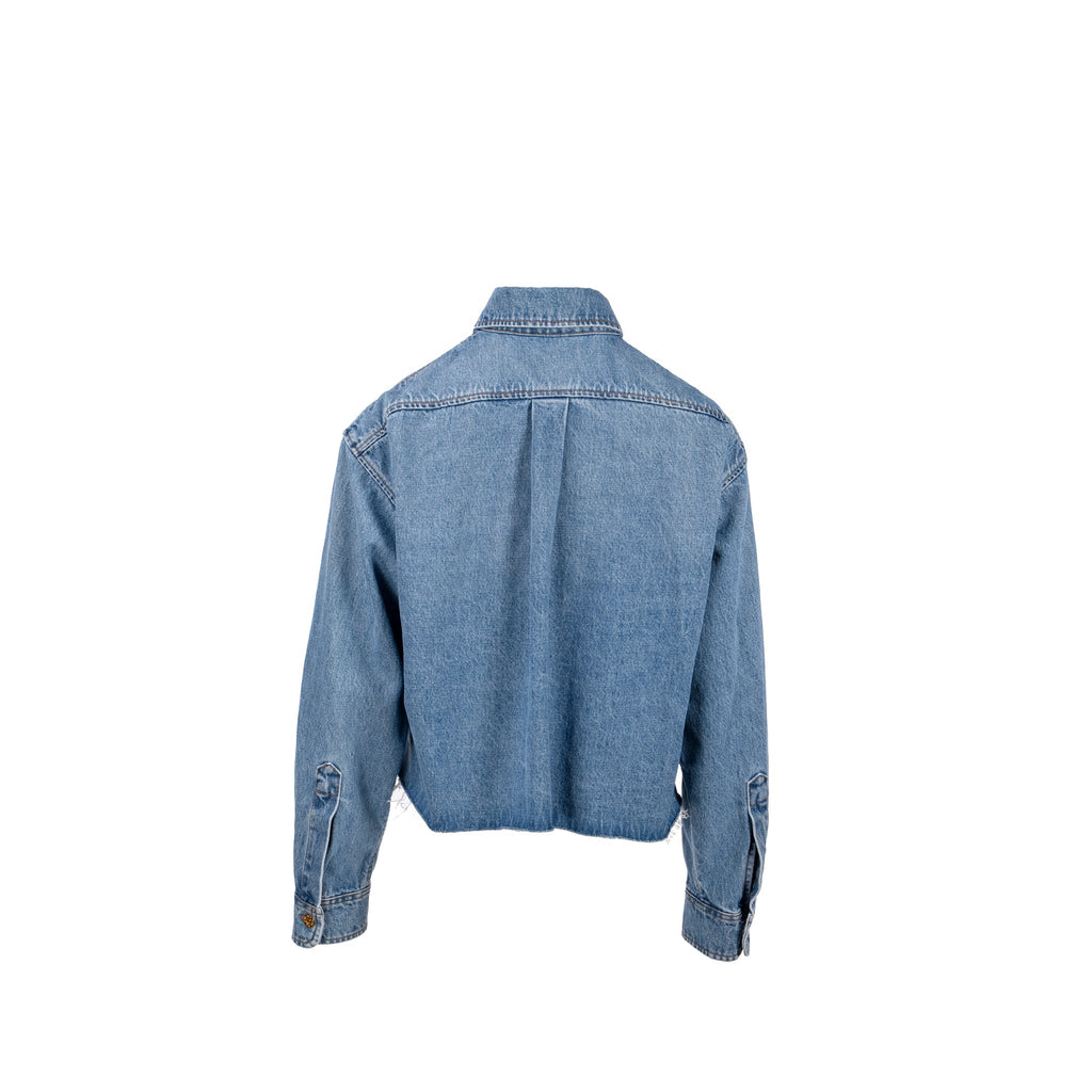 miu-miu-size-38-cropped-denim-shirt-with-logo-embroidered-cotton-denim-blue