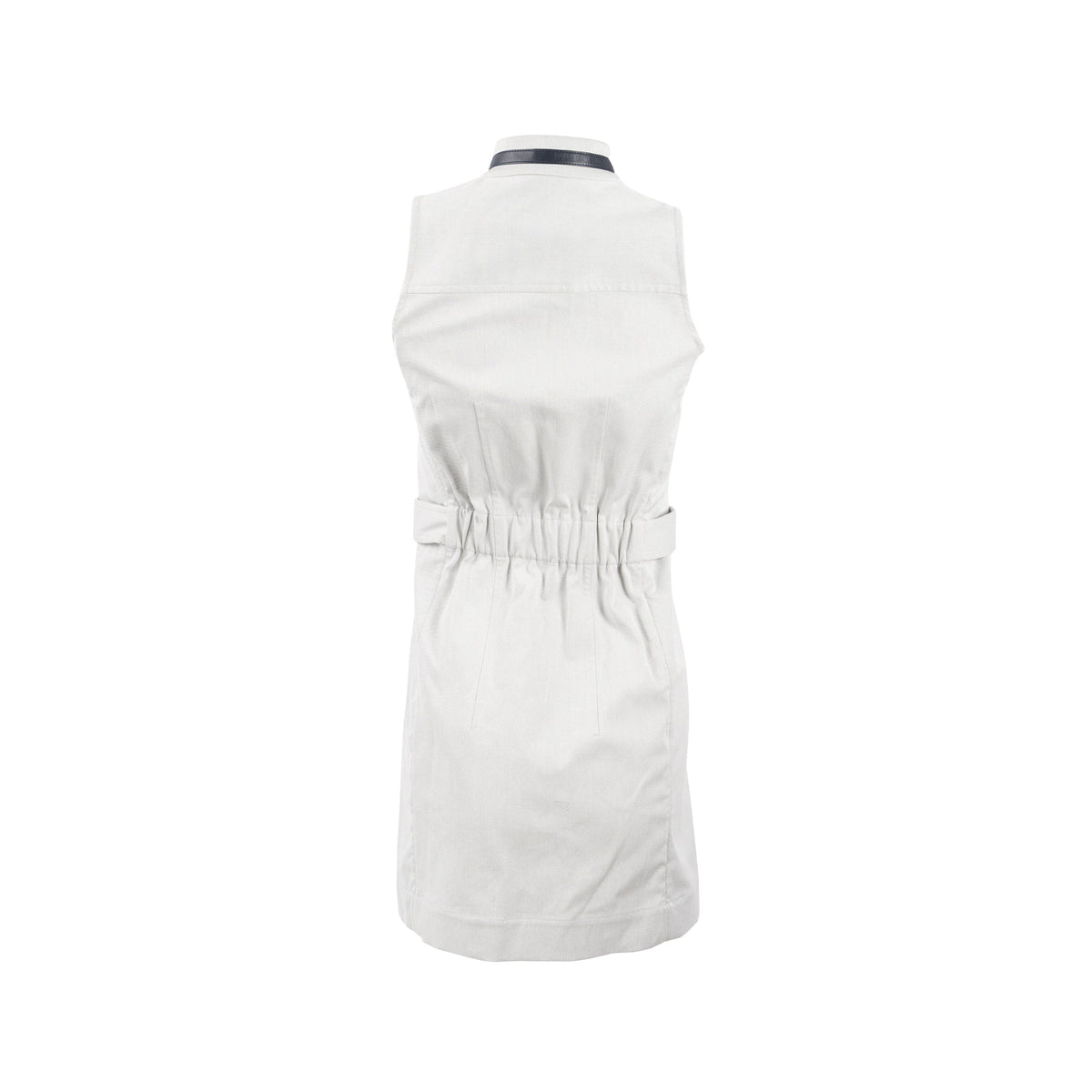 hermes-size-34-sleeveless-zipped-dress-cotton-light-grey