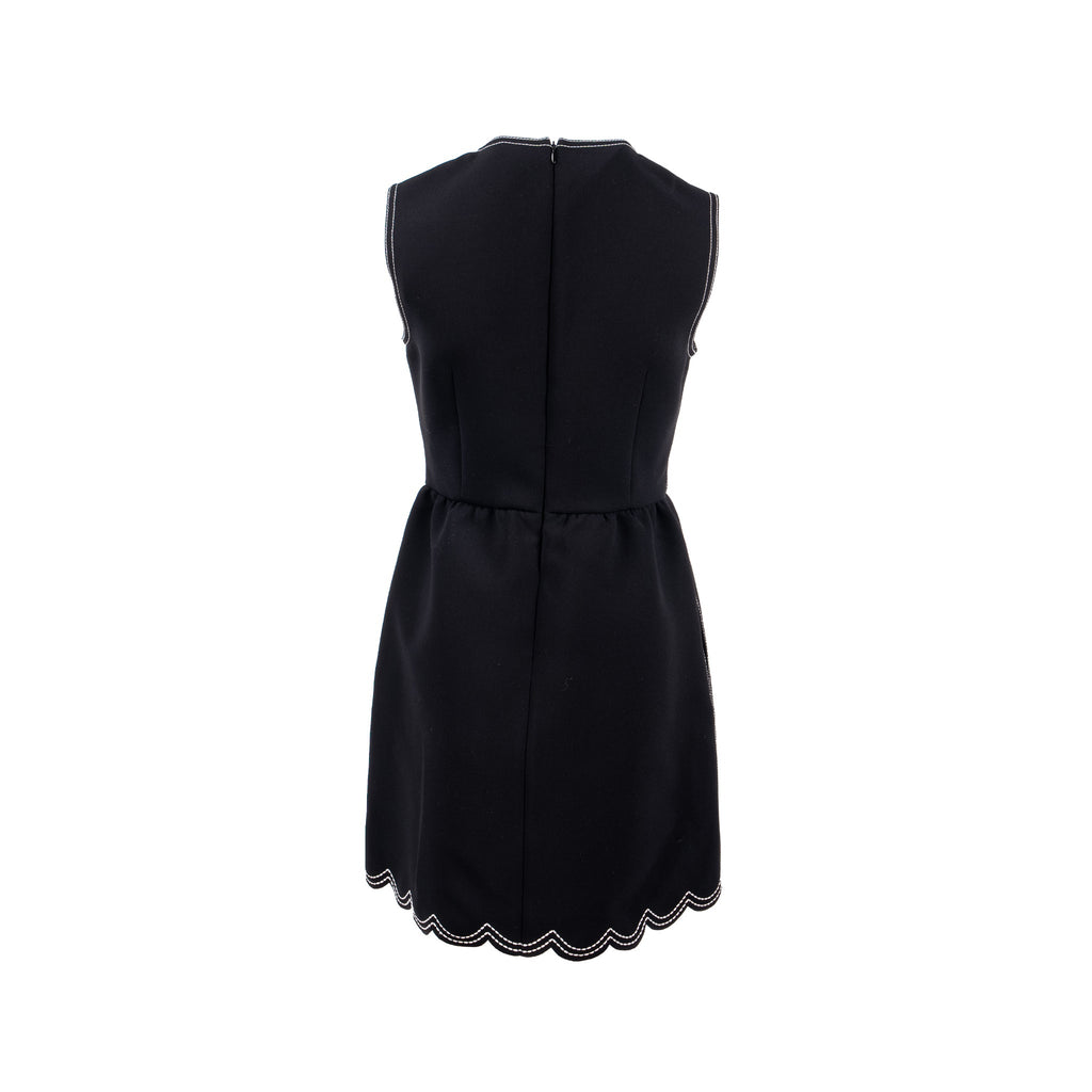 red-valentino-size-40-a-line-dress-polyester-black