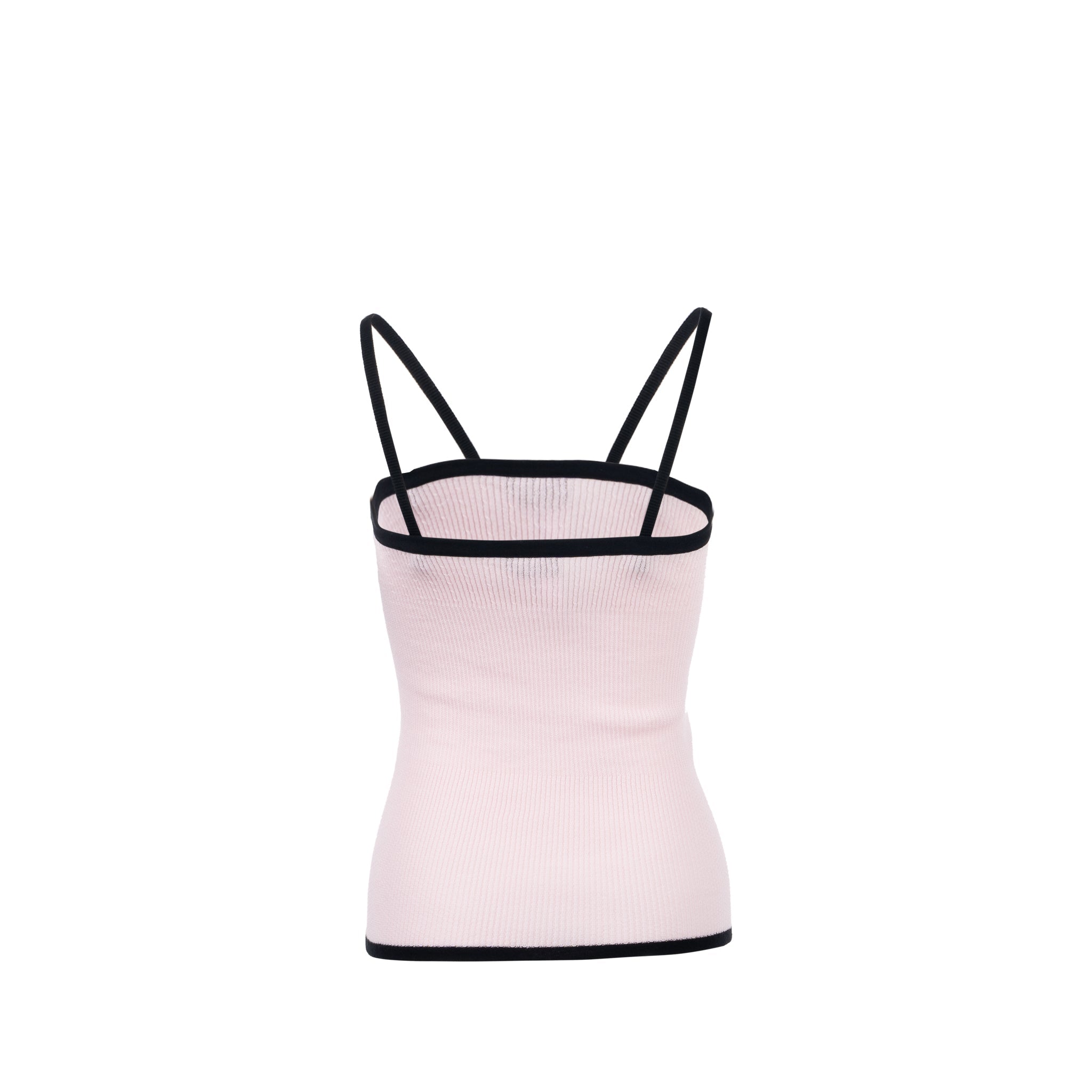 chanel-size-36-22p-cc-crystal-bow-cotton-tank-light-pink-black