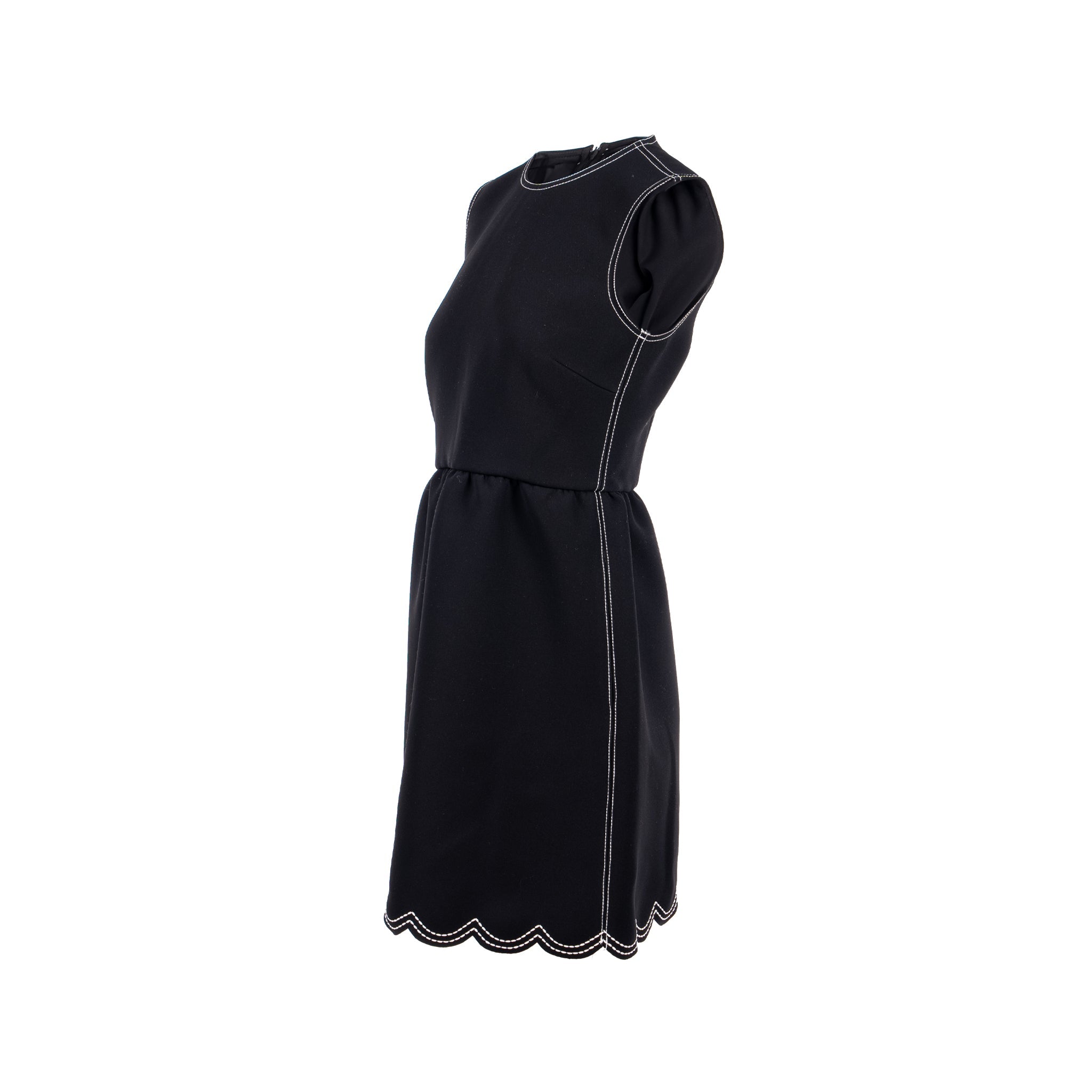 red-valentino-size-40-a-line-dress-polyester-black