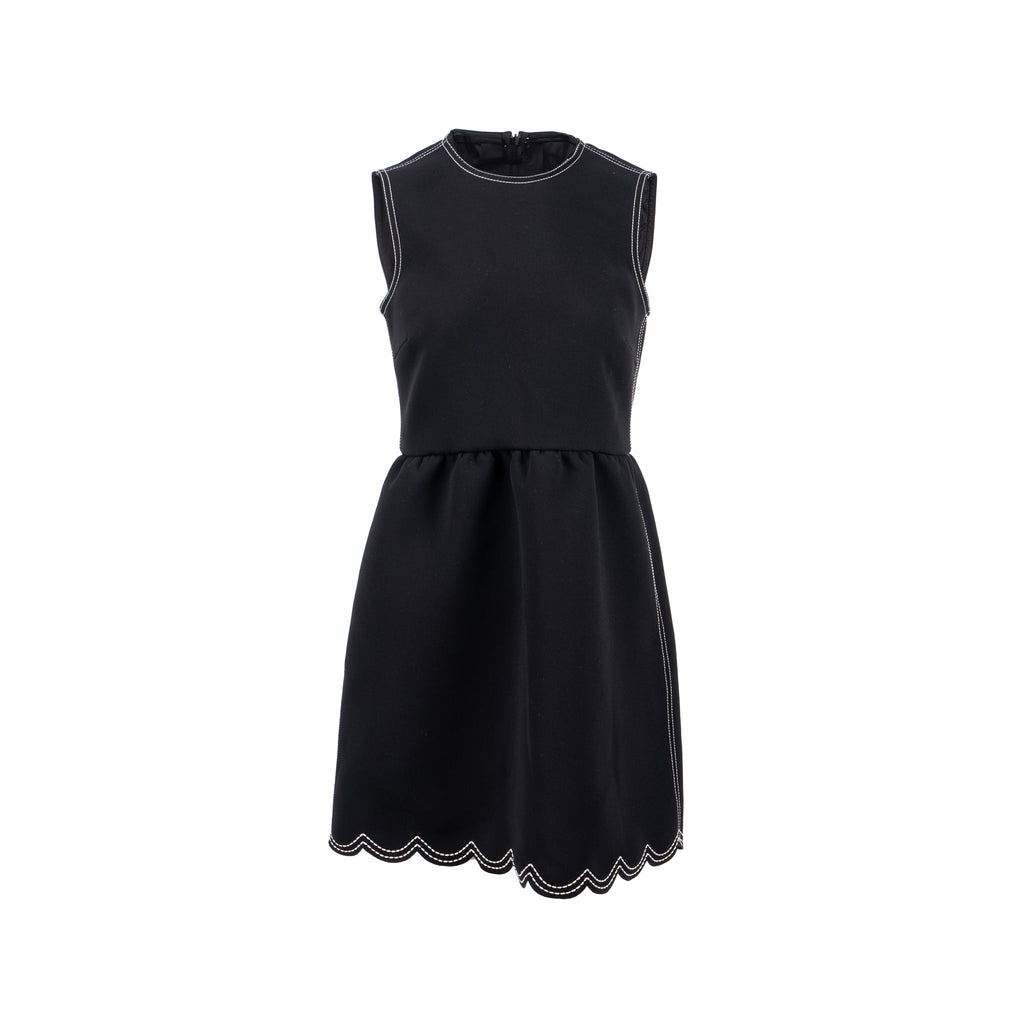 red-valentino-size-40-a-line-dress-polyester-black