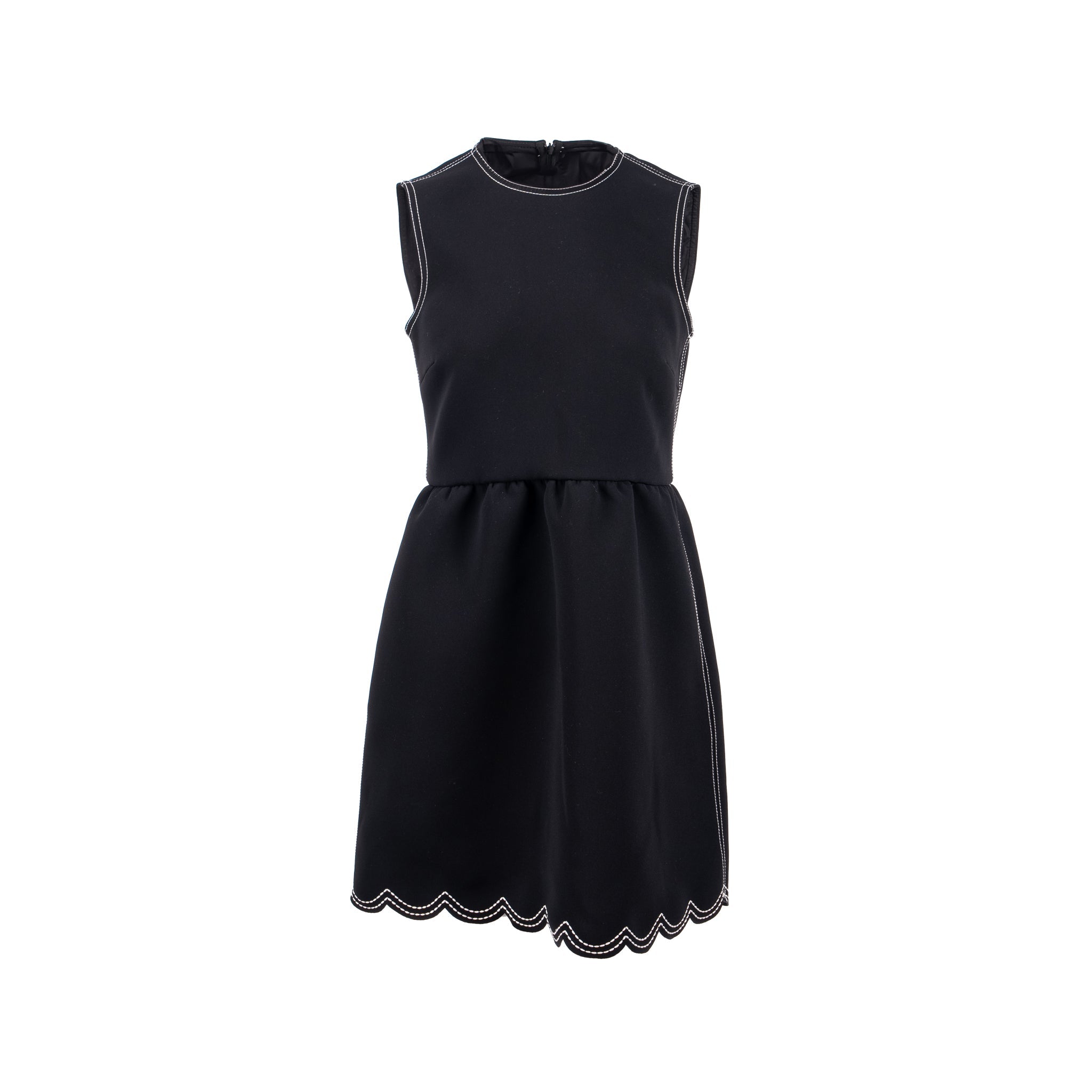 red-valentino-size-40-a-line-dress-polyester-black