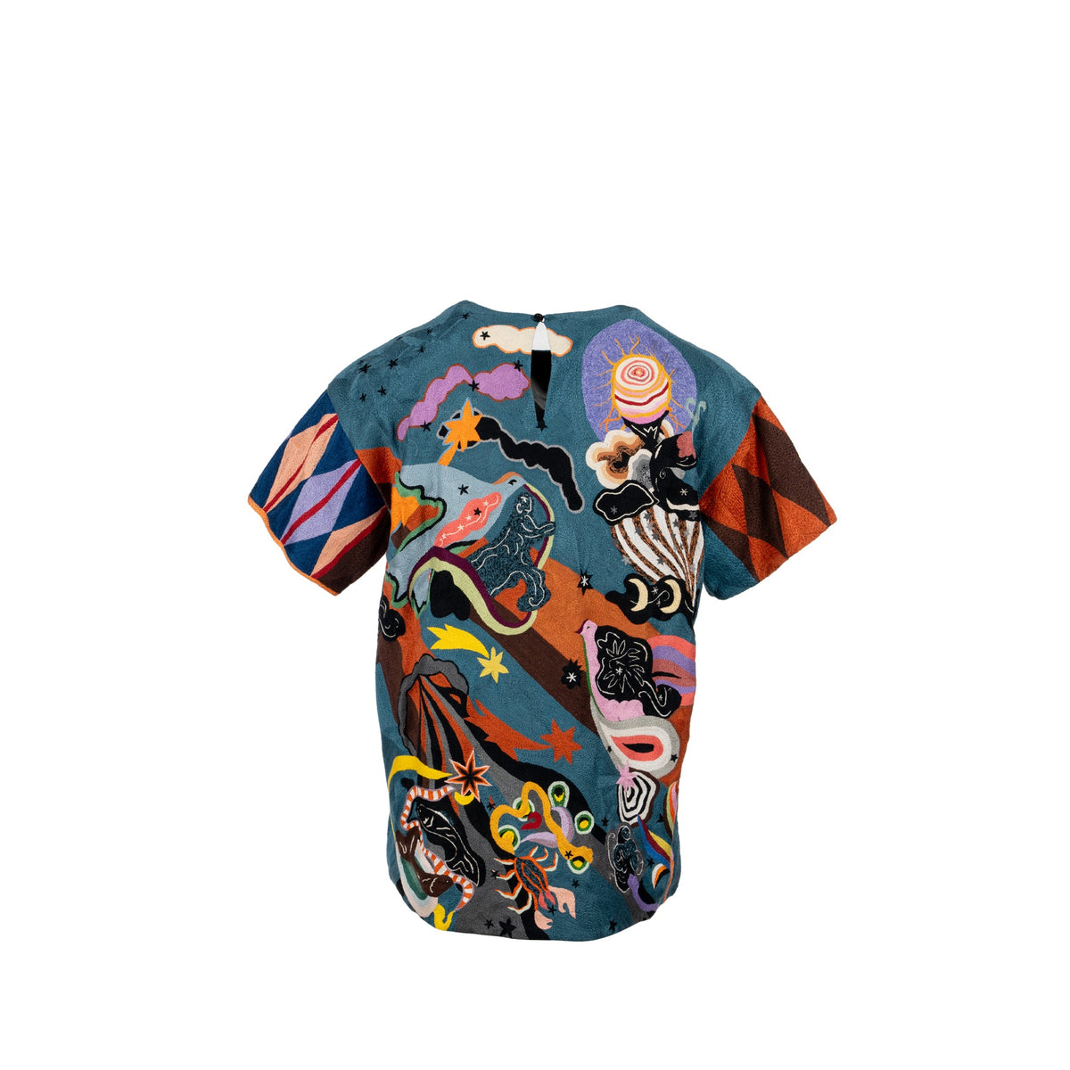 dior-size-36-artist-embroidery-blouse-t-shirt-cotton-multicolour