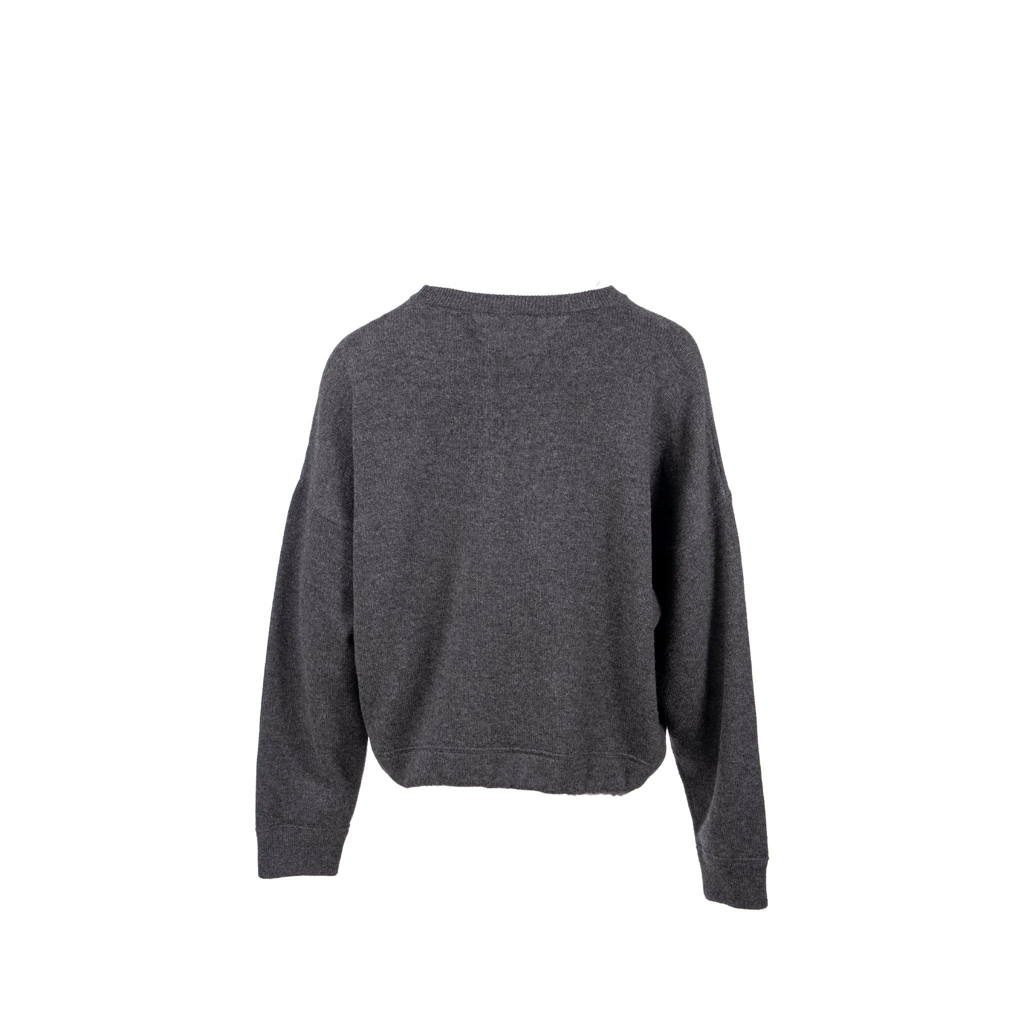 celine-size-l-graphic-print-crew-neck-sweater-wool-cashmere-dark-grey