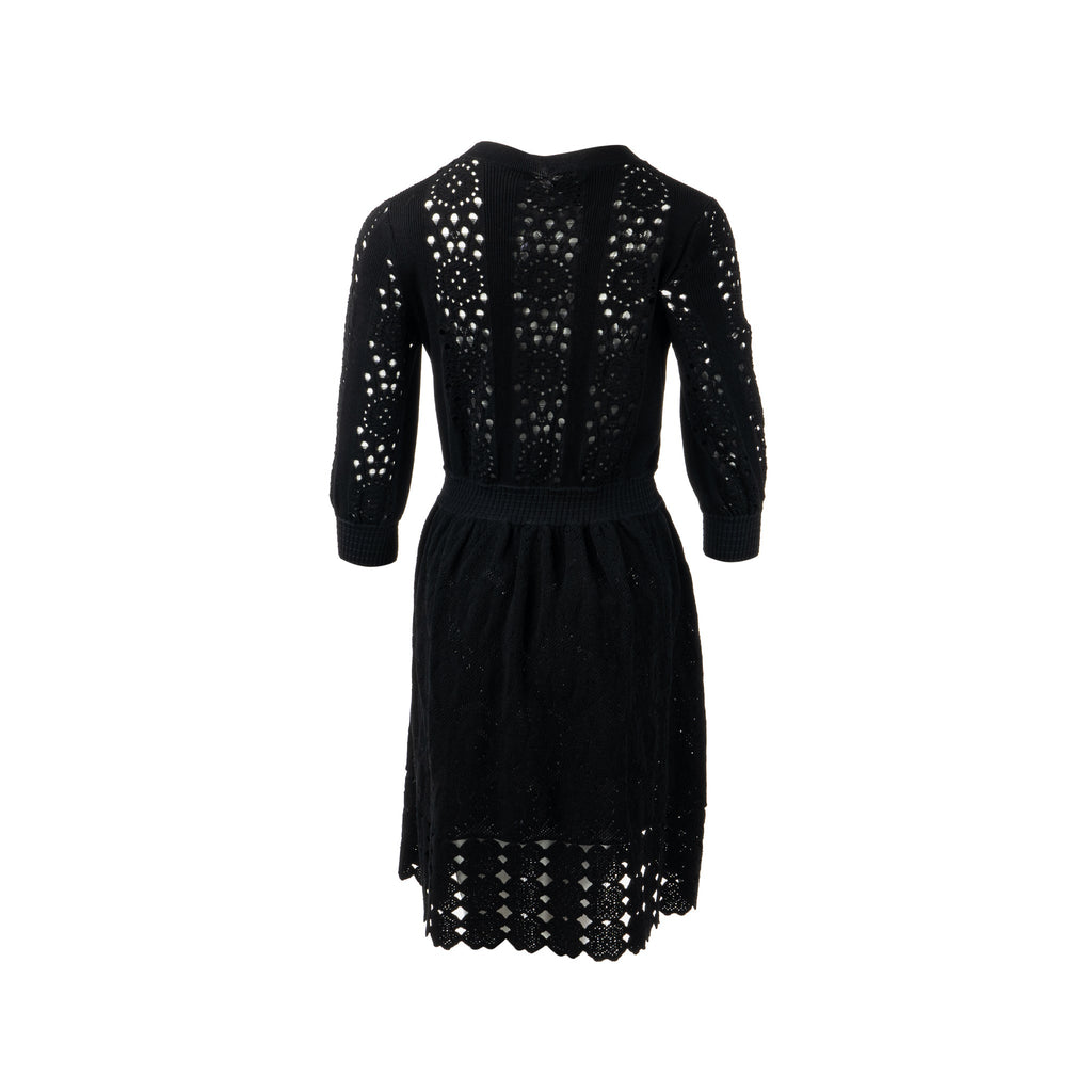 chanel-size-38-20p-crochet-lace-knit-cc-logo-dress-cotton-black