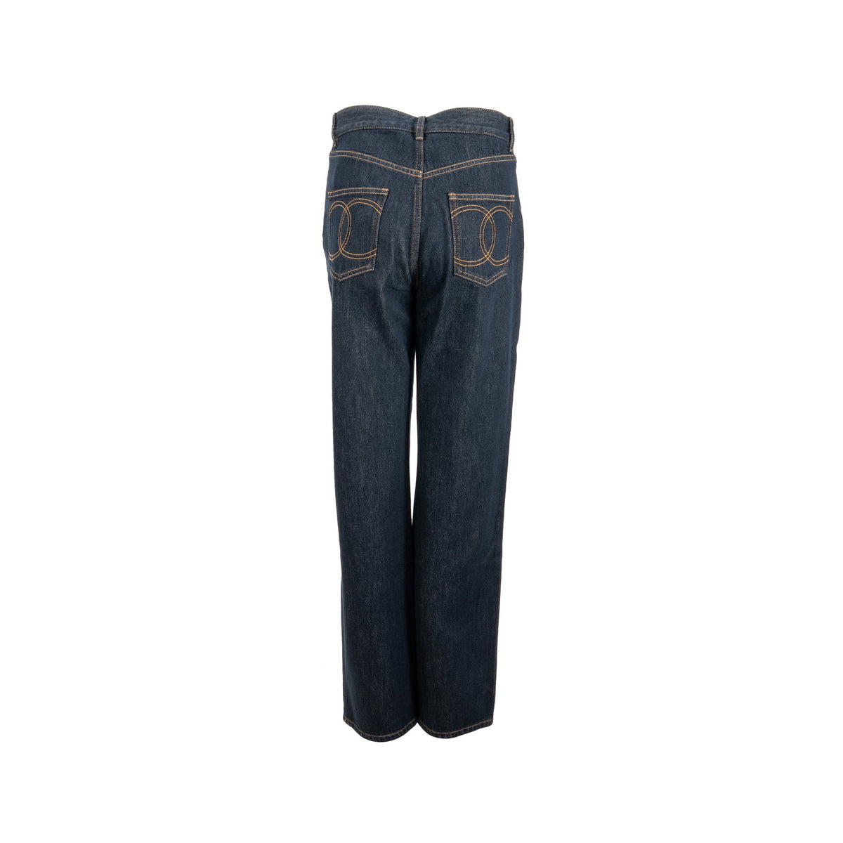 chanel-size-38-cc-logo-washed-out-denim-jeans-cotton-dark-blue