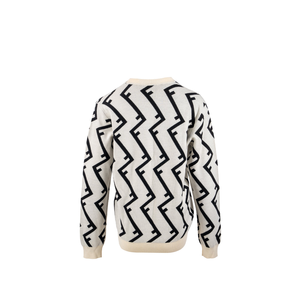 fendi-size-48-geometric-ff-sweater-wool-white-black