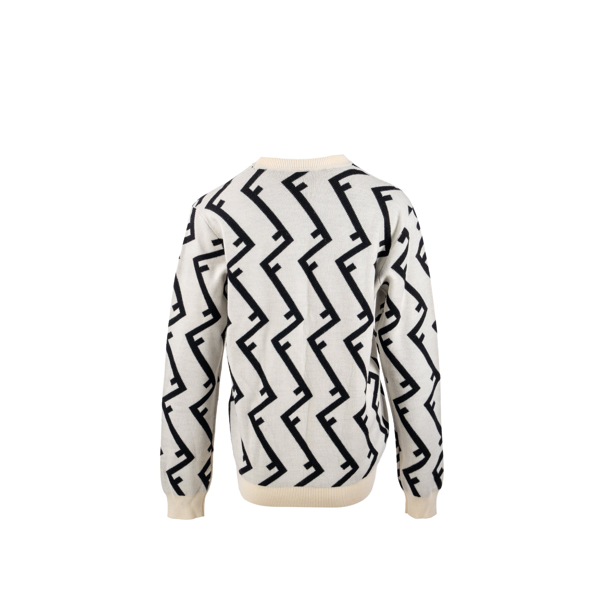 fendi-size-48-geometric-ff-sweater-wool-white-black
