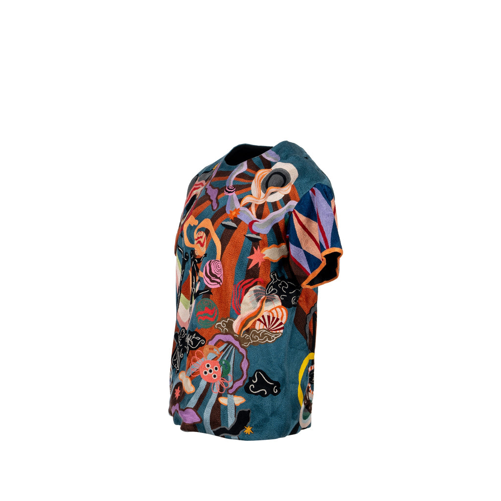 dior-size-36-artist-embroidery-blouse-t-shirt-cotton-multicolour