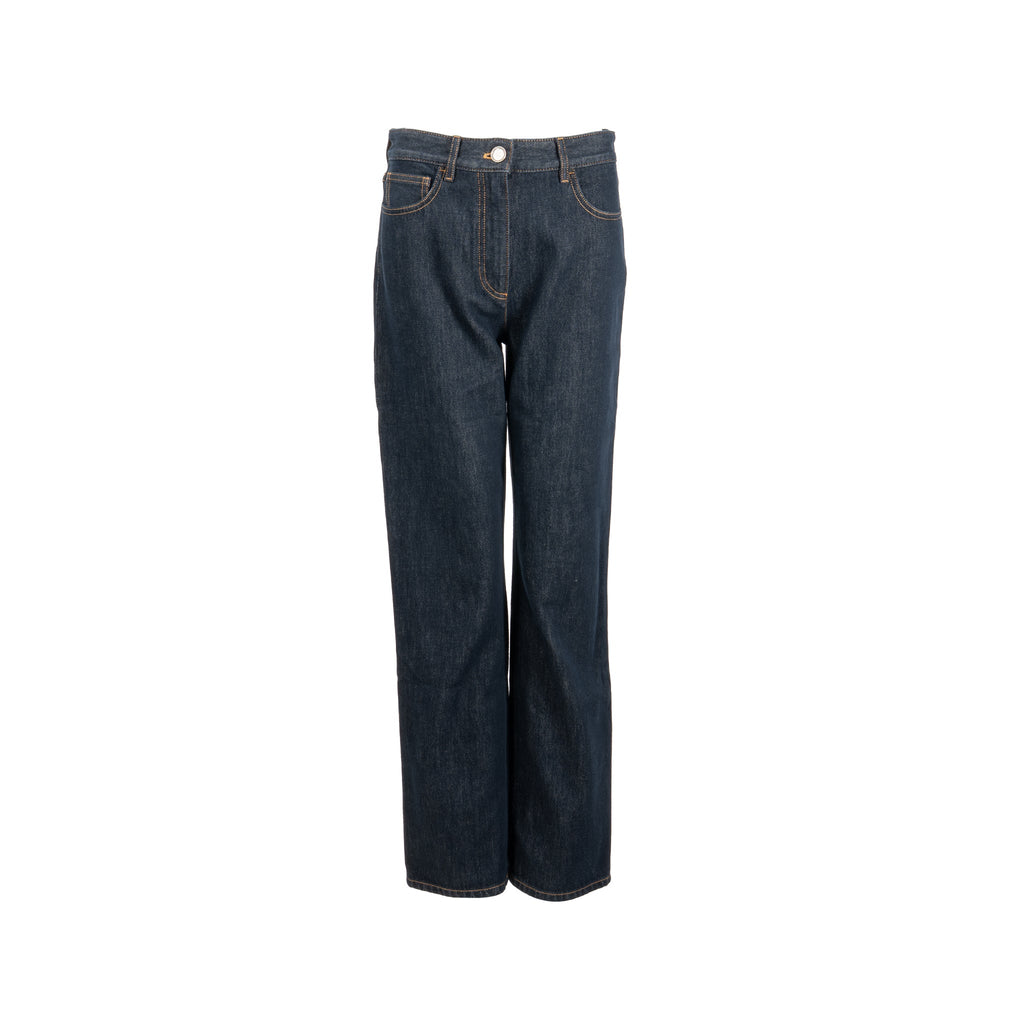 chanel-size-38-cc-logo-washed-out-denim-jeans-cotton-dark-blue