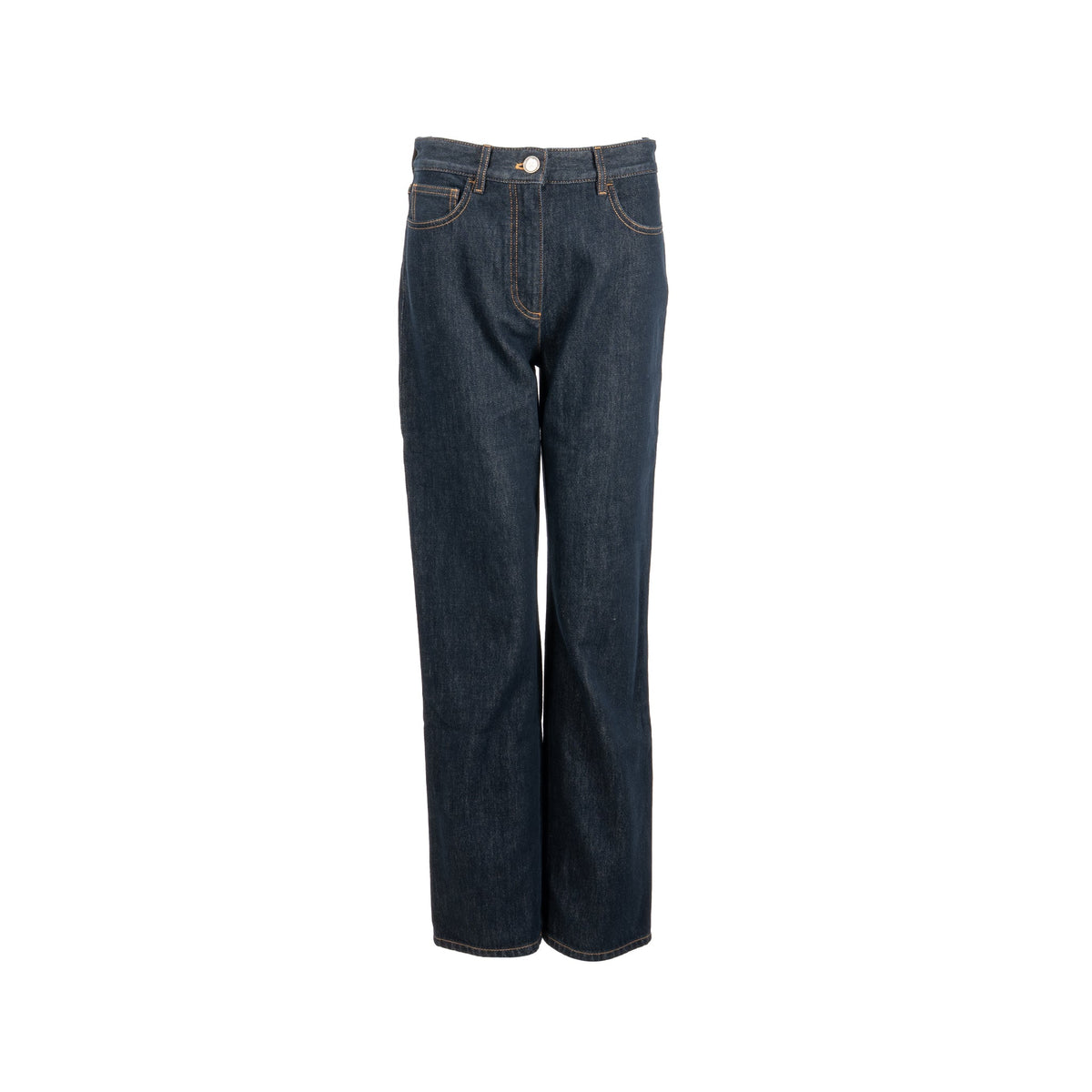 chanel-size-38-cc-logo-washed-out-denim-jeans-cotton-dark-blue