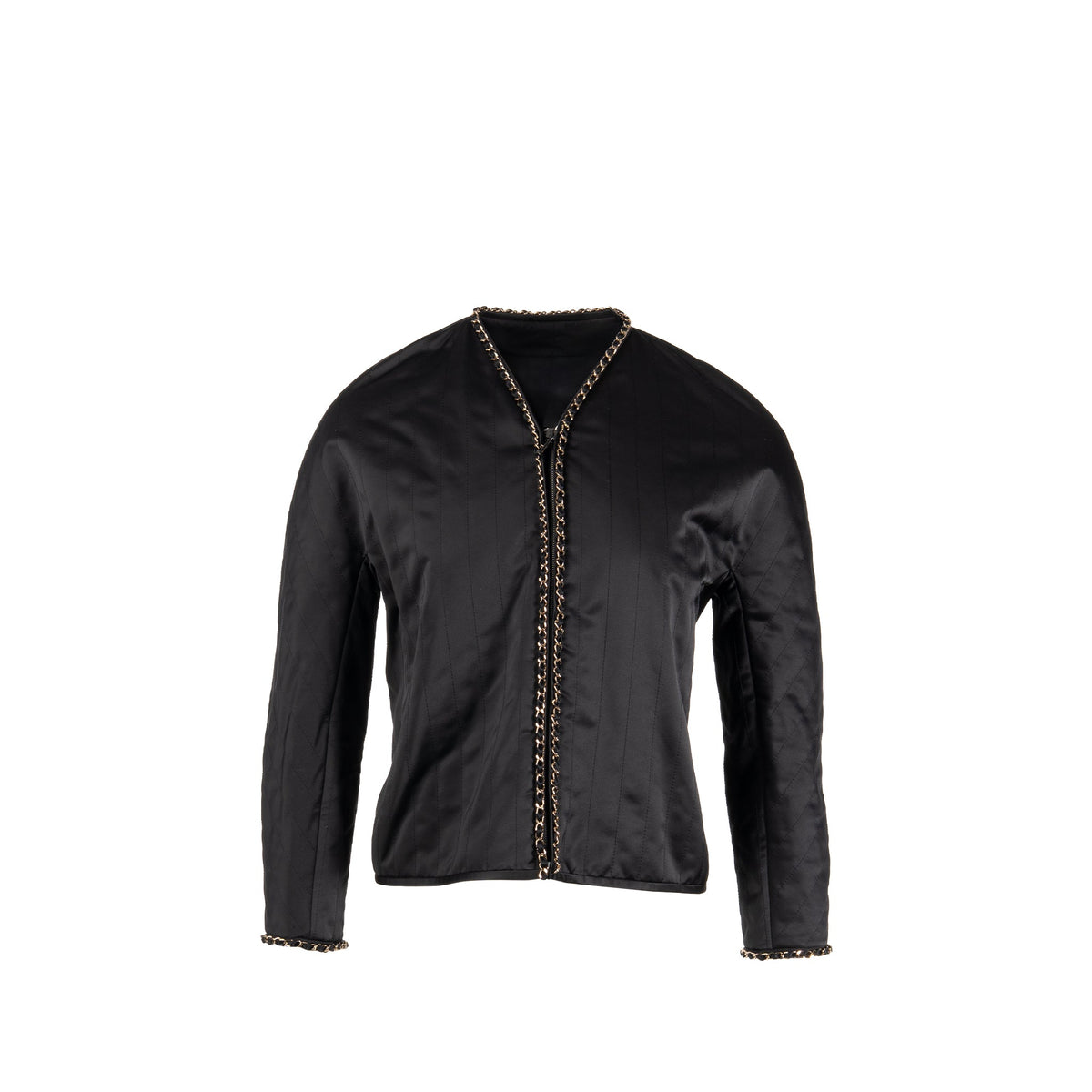 chanel-size-34-chain-detailed-jacket-polyester-black-lghw