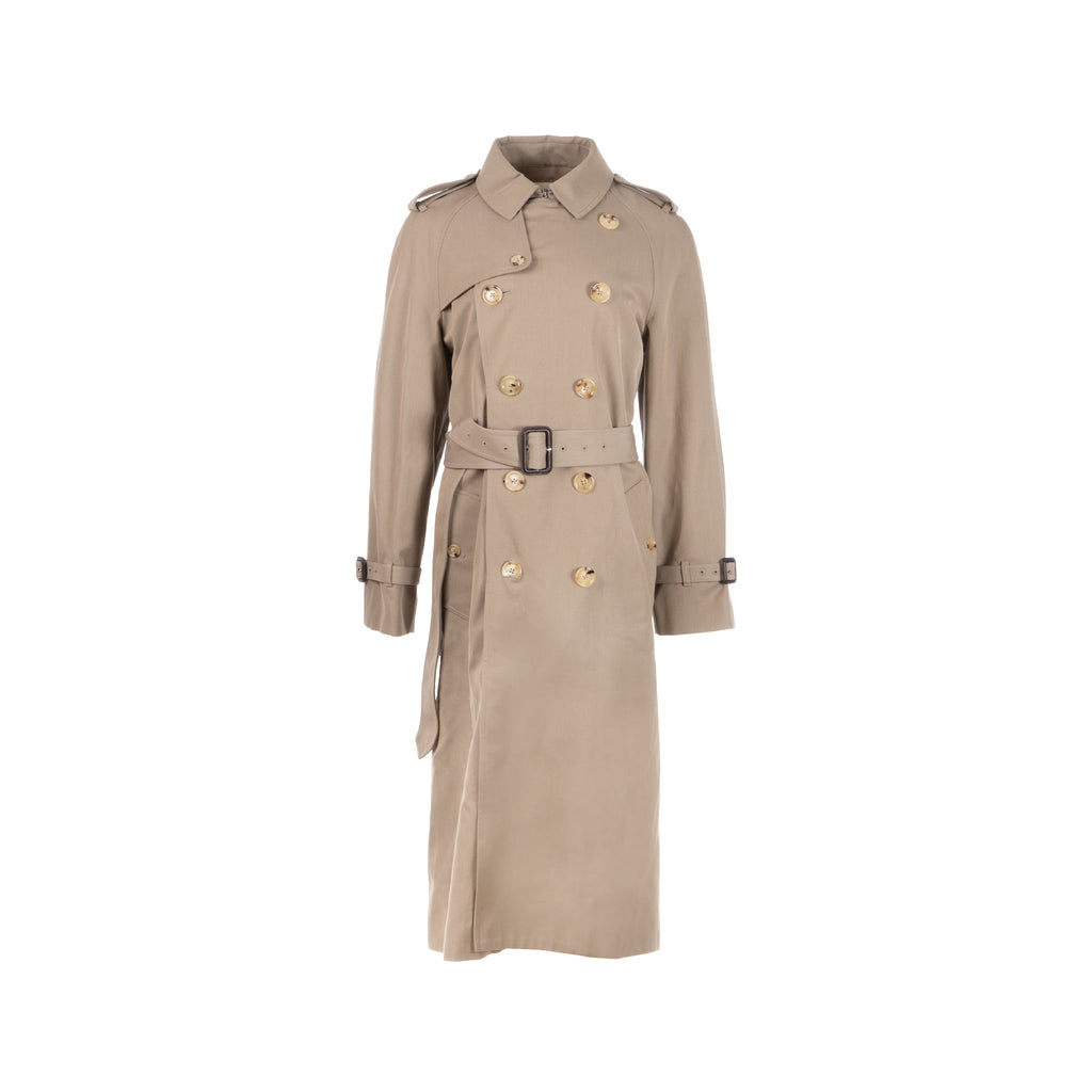 celine-size-42-trench-coat-beige