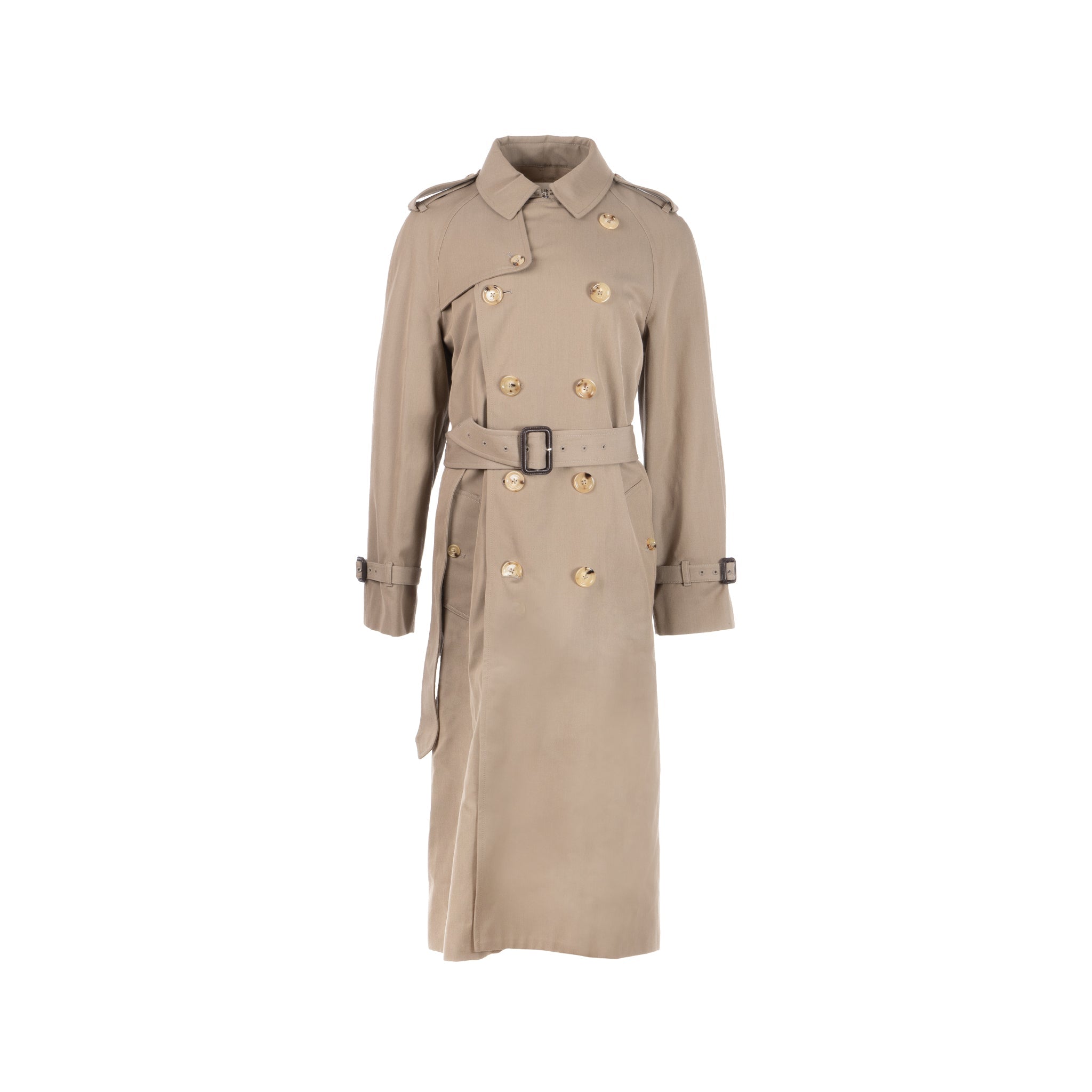 celine-size-42-trench-coat-beige