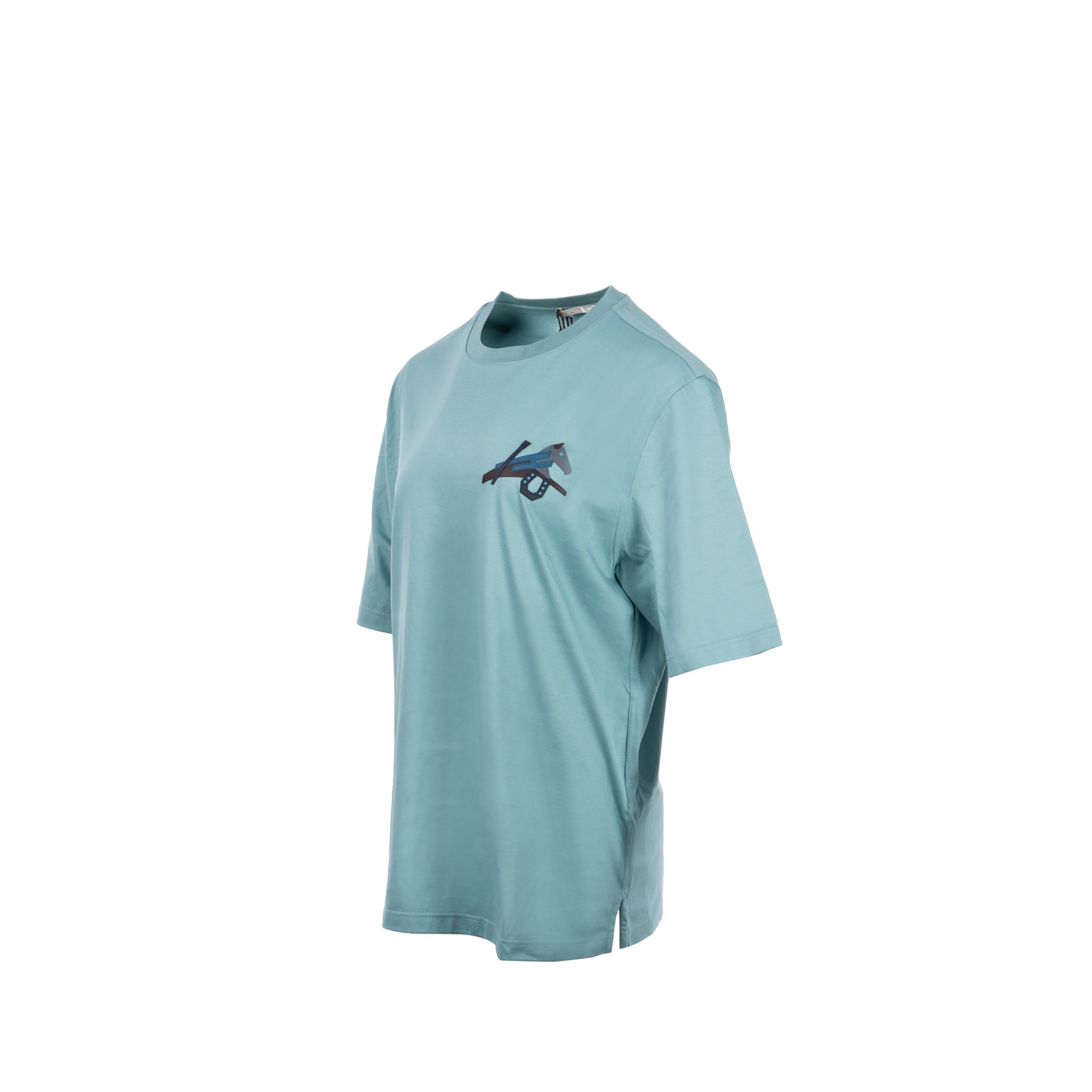 hermes-size-m-t-shirt-mini-patch-cuir-green