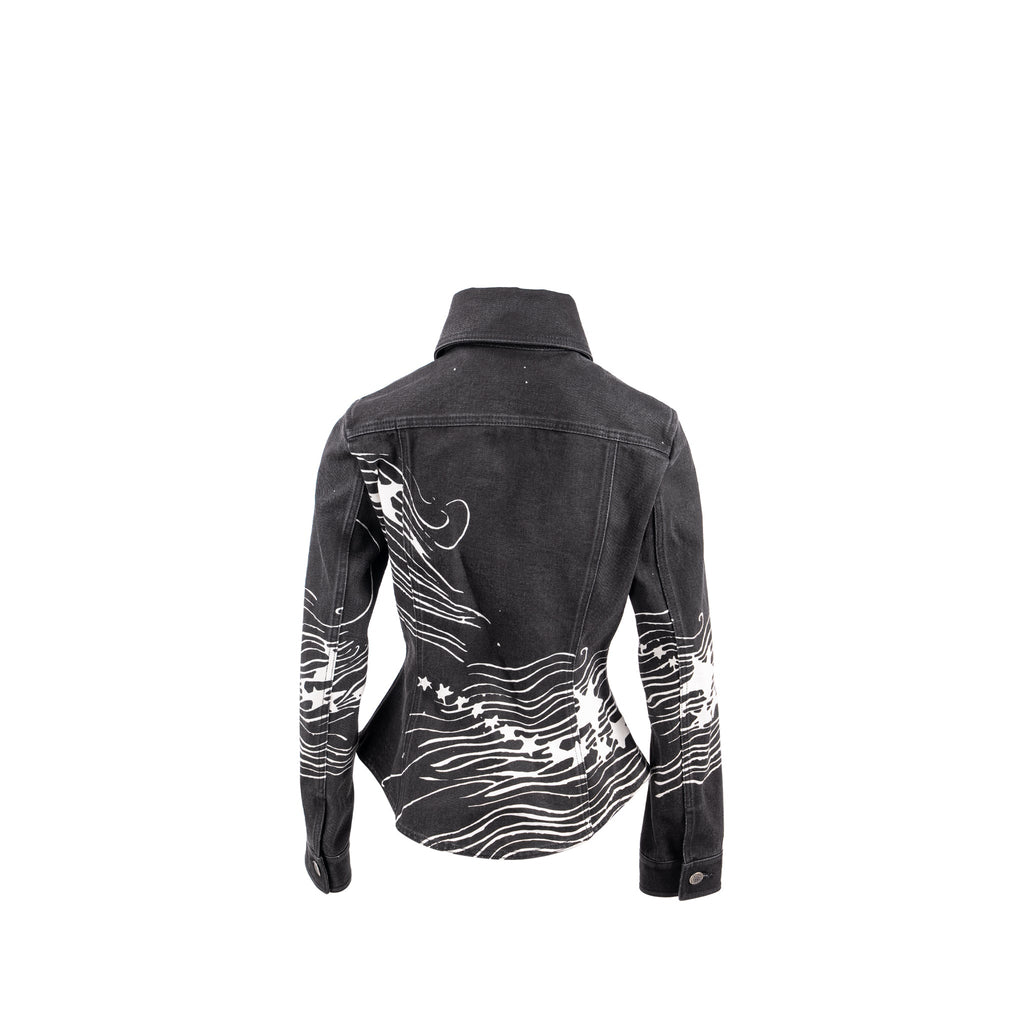 chanel-22c-size-34-graphic-print-denim-jacket-cotton-black-white-copy