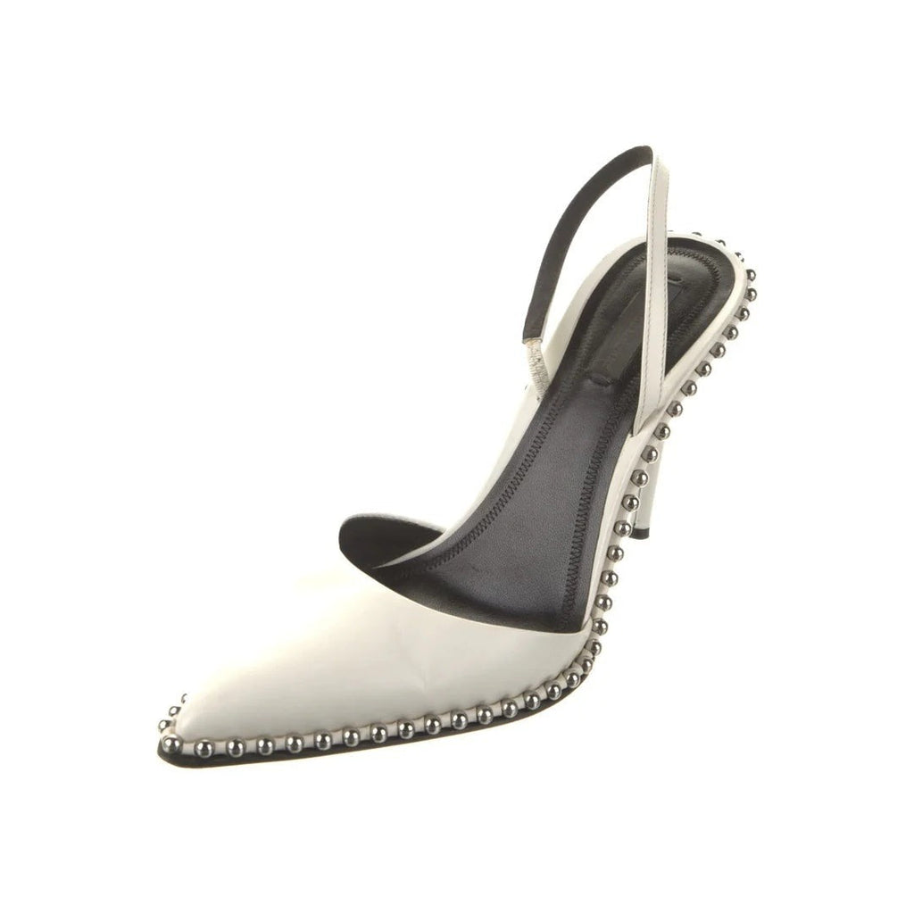 ALEXANDER WANG TIA SLINGBACK PUMP WHITE